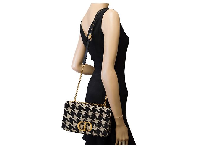 Borsa DIOR Dior Caro in Tweed Nero - 102839 - vista 13