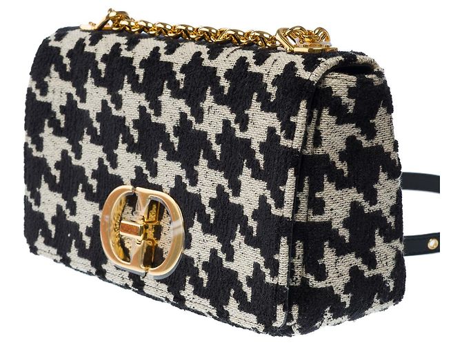 Borsa DIOR Dior Caro in Tweed Nero - 102839 - vista 5