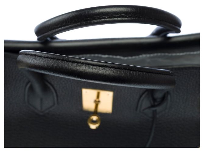 Hermès Borsa HERMES Birkin 35 in Pelle Nera - 102675 Nero - vista 10