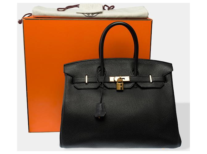 Hermès Borsa HERMES Birkin 35 in Pelle Nera - 102675 Nero - vista 2