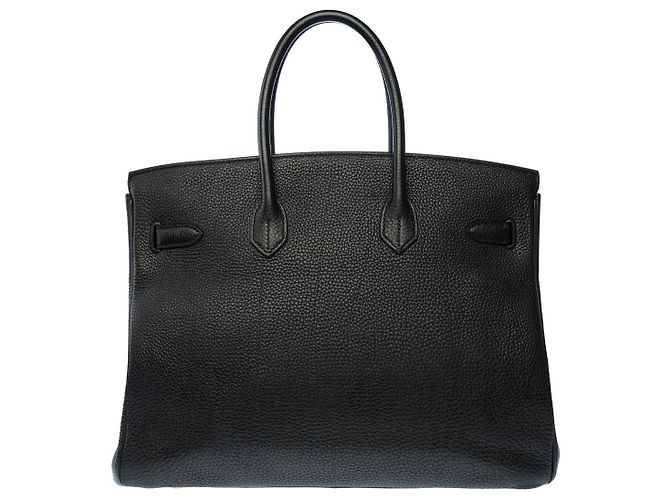 Hermès Borsa HERMES Birkin 35 in Pelle Nera - 102675 Nero - vista 4