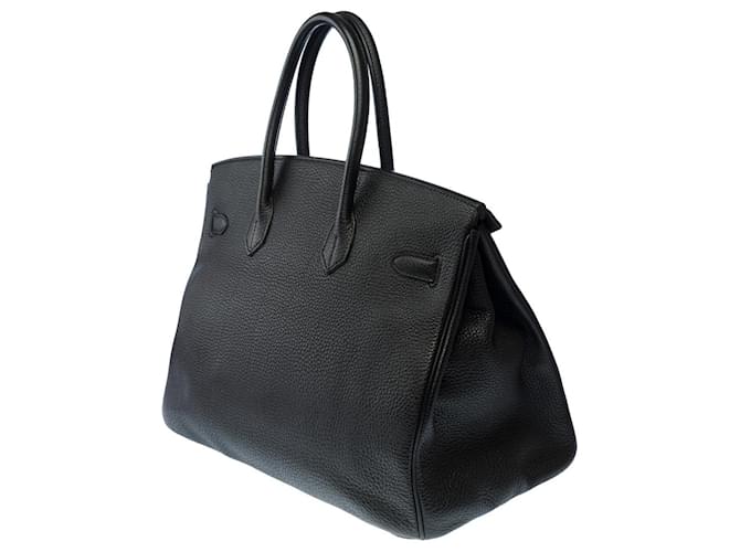 Hermès Borsa HERMES Birkin 35 in Pelle Nera - 102675 Nero - vista 6