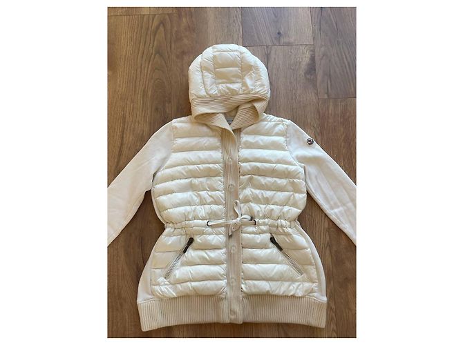Moncler-Jacke, Daunenjacke, Strickjacke. Weiß - Ansicht 2