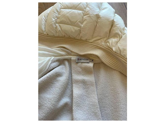 Moncler-Jacke, Daunenjacke, Strickjacke. Weiß - Ansicht 7