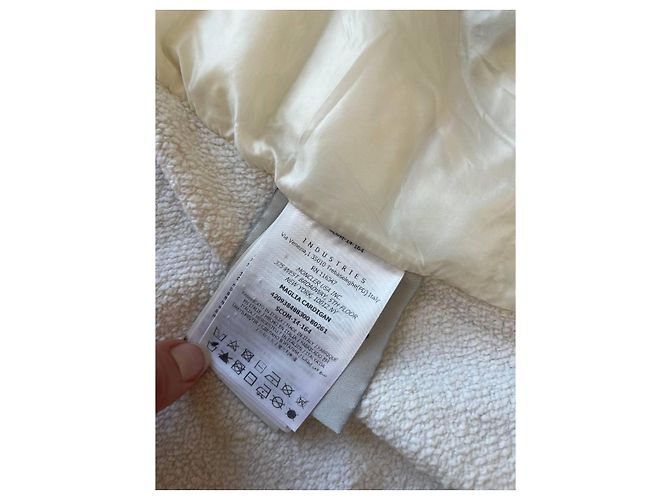 Moncler-Jacke, Daunenjacke, Strickjacke. Weiß - Ansicht 8