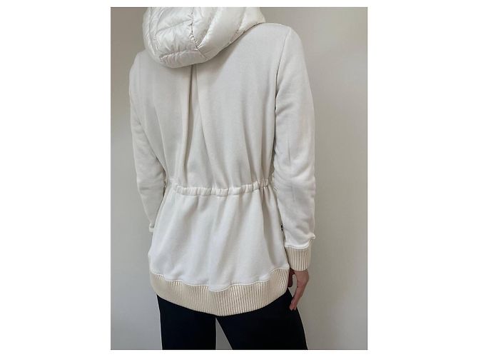 Moncler-Jacke, Daunenjacke, Strickjacke. Weiß - Ansicht 9