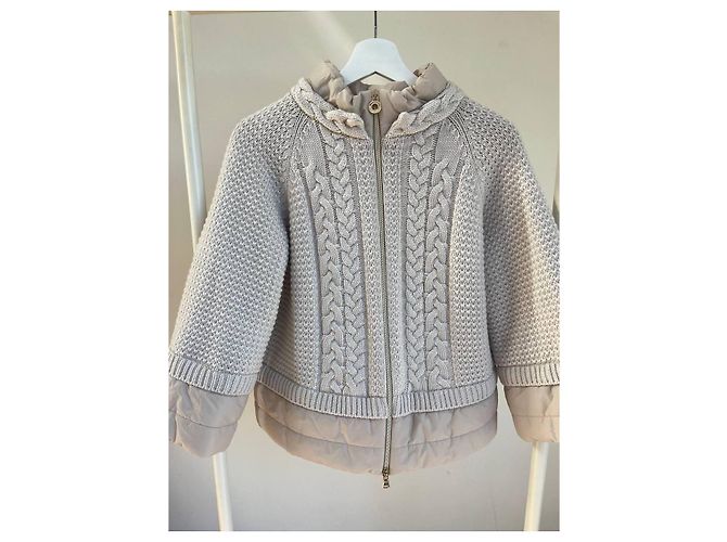 Autre Marque Donatella de Paoli Jacke, Puffer Beige - Ansicht 6