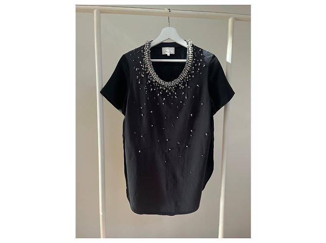 Camiseta 3.1 Phillip Lim, blusa Negro - vista 8