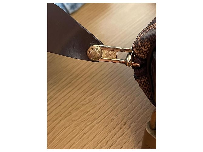 Borsa Louis Vuitton Speedy Damier Ebene Marrone - vista 15