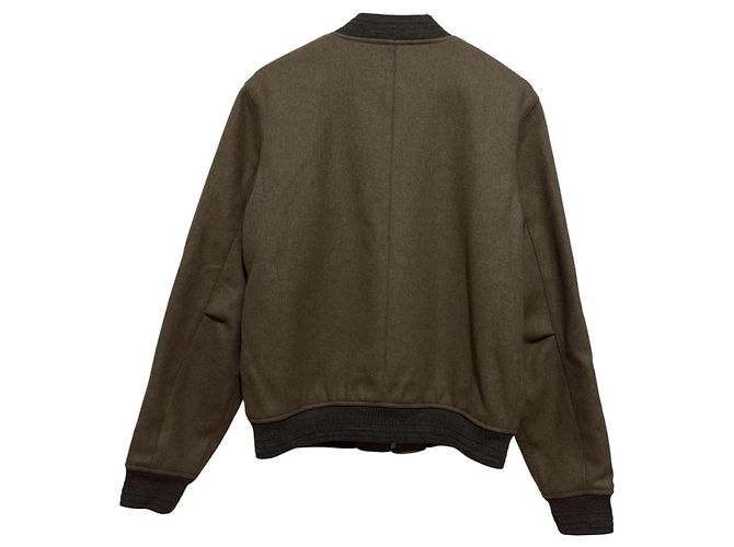 Apc Mathieu Jacket Brown Olive Wool Olive green - view 2