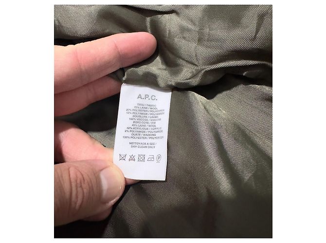 Apc Mathieu Jacket Brown Olive Wool Olive green - view 5
