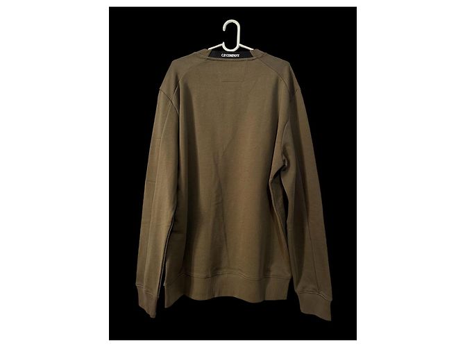 Moletom CP Company Diagonal Raised Fleece Verde - vista 3