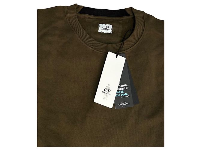 Moletom CP Company Diagonal Raised Fleece Verde - vista 6
