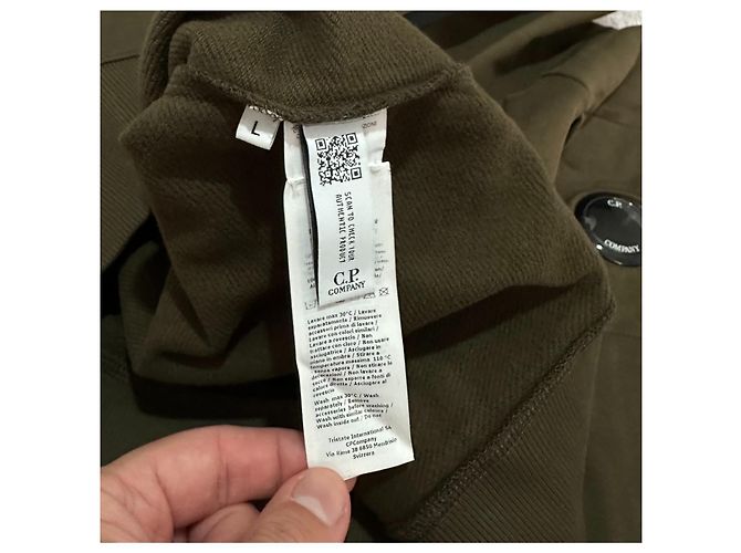 Moletom CP Company Diagonal Raised Fleece Verde - vista 8