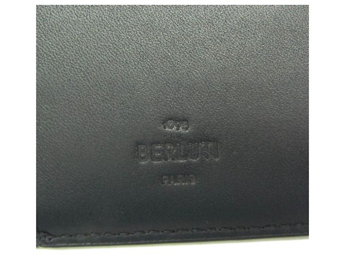 Portafoglio lungo da uomo Berluti Neo Santal Stamp Marrone Nero - vista 11
