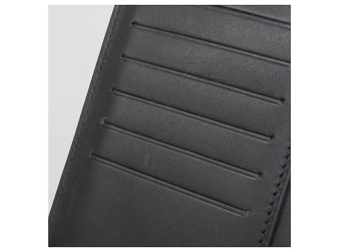 Portafoglio lungo da uomo Berluti Neo Santal Stamp Marrone Nero - vista 9