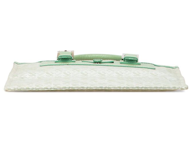 Bolso tote de lona Anagram verde LOEWE - vista 3