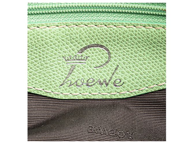 Bolso tote de lona Anagram verde LOEWE - vista 6