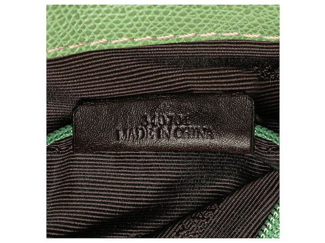 Bolso tote de lona Anagram verde LOEWE - vista 7