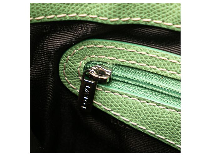 Bolso tote de lona Anagram verde LOEWE - vista 8