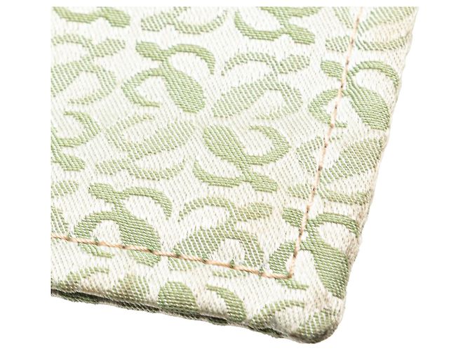 Bolso tote de lona Anagram verde LOEWE - vista 9