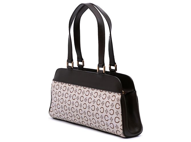 Céline Bolso de mano de lona Macadam C de Celine marrón Castaño Beige - vista 2