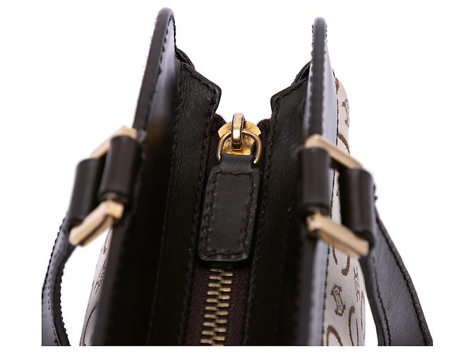 Céline Bolso de mano de lona Macadam C de Celine marrón Castaño Beige - vista 6
