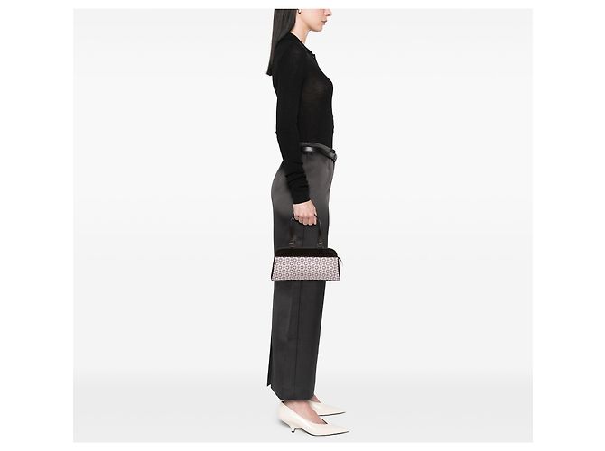 Céline Bolso de mano de lona Macadam C de Celine marrón Castaño Beige - vista 7