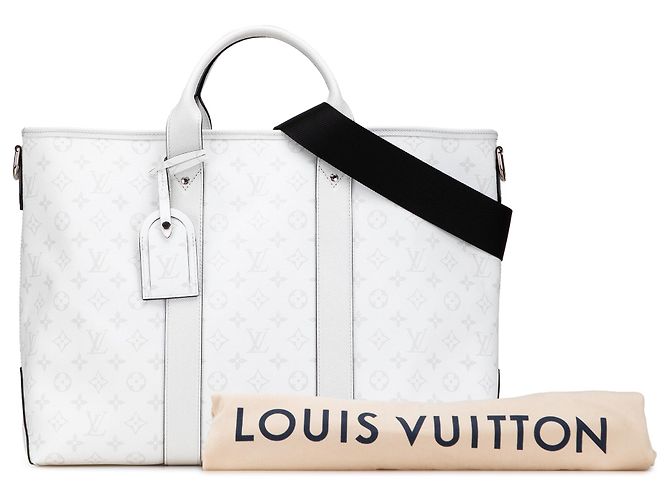 Borsa da weekend Taigarama Monogramma Bianco Louis Vuitton - vista 10