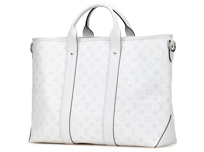 Borsa da weekend Taigarama Monogramma Bianco Louis Vuitton - vista 2