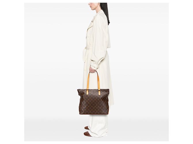 Louis Vuitton Braune Monogramm Cabas Mezzo - Ansicht 10