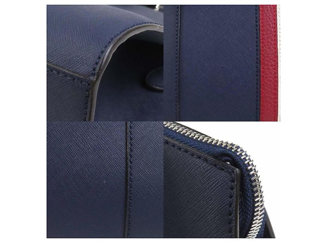 Borsa a Spalla in Pelle Blu Navy Bally - vista 3