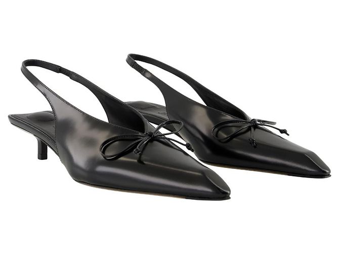 Cubisto B Slingbacks - Jacquemus - Couro - Preto - vista 2