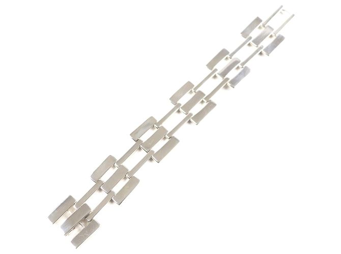Bracciale Heavy Gate Link in Argento 925 Gucci Metallico - vista 2
