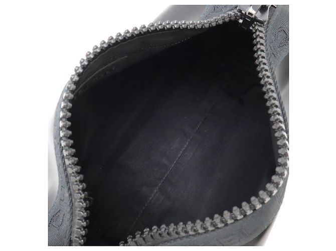 Borsa a Spalla in Nylon e Gomma Chanel Nero - vista 7