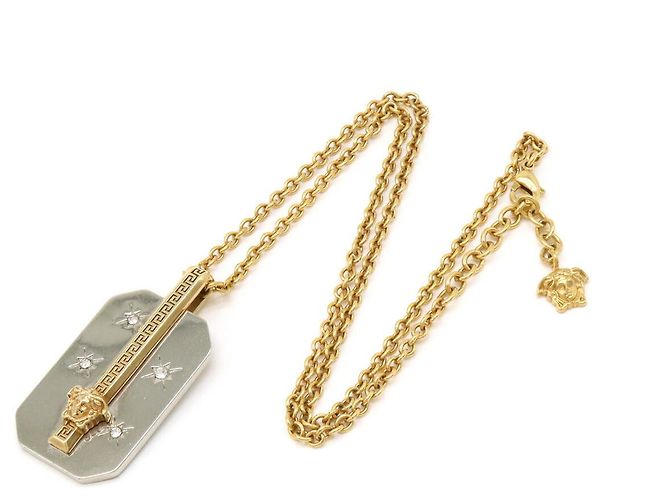 Versace Medusa Necklace Metal Rhinestone - view 2