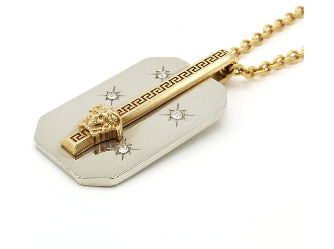 Versace Medusa Necklace Metal Rhinestone - view 3