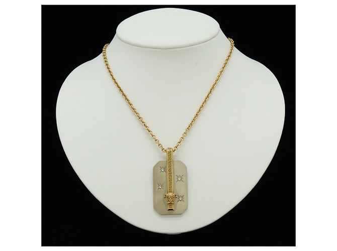 Versace Medusa Necklace Metal Rhinestone - view 6