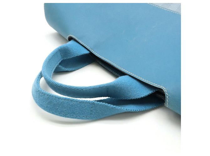 Hermès Valparaiso MM Tote Bag Blau Jeans - Ansicht 5