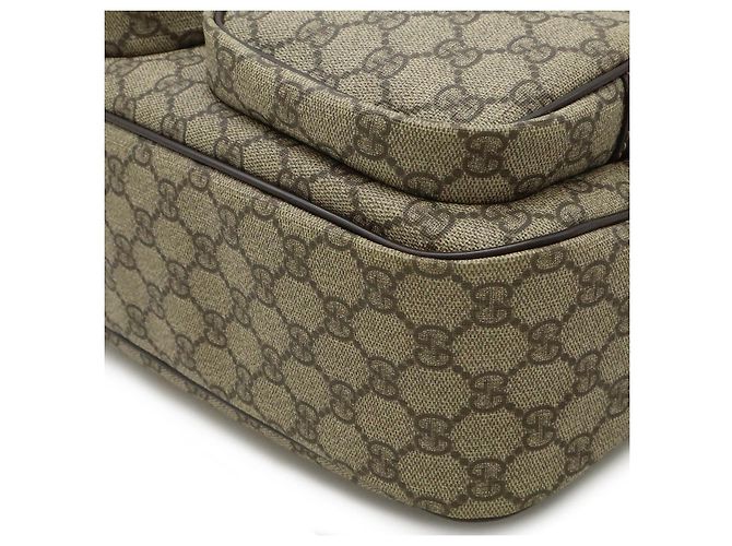Borsa a Spalla Gucci GG Supreme GG Plus Marrone Beige - vista 3