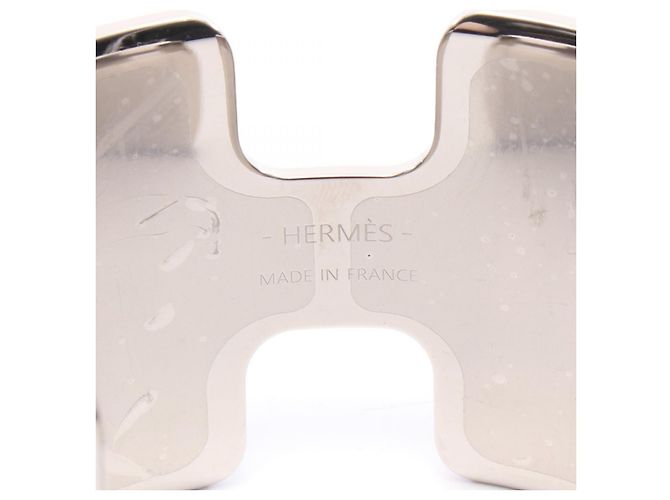 Bracciale Hermès Oran Dore in Acciaio Inossidabile D'oro Metallico - vista 3