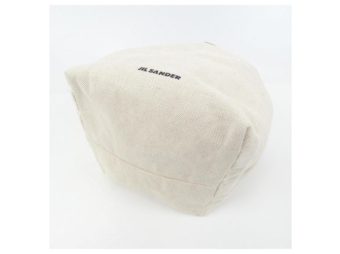 Borsa in cotone, lino e pelle Jil Sander J07WG0027 - vista 4
