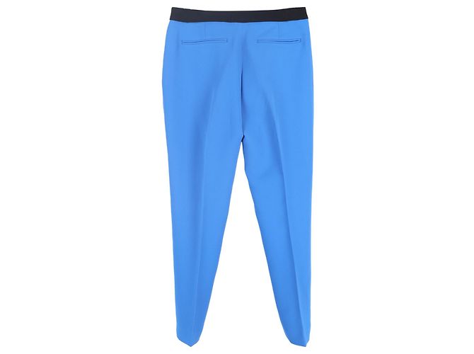 Sandro gerade geschnittene Hose aus blauer Polyester - Ansicht 2