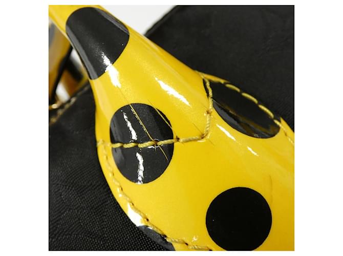Louis Vuitton Monogram Nylon + Dot Infinity Lockit Tasche Gelb - Ansicht 3