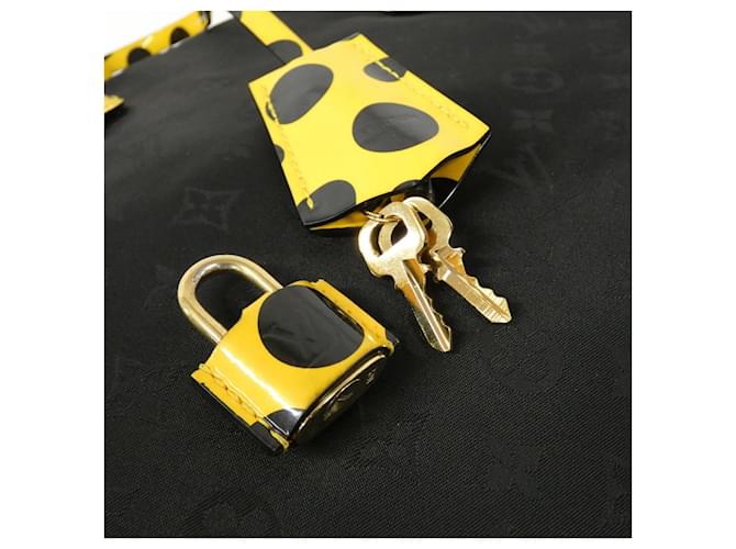 Louis Vuitton Monogram Nylon + Dot Infinity Lockit Tasche Gelb - Ansicht 5