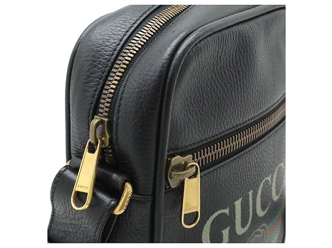 Borsa a tracolla in pelle stampata Gucci Nero - vista 5