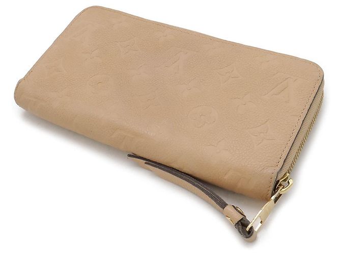 Portafoglio Zippy Monogram Empreinte Louis Vuitton Marrone Beige - vista 2