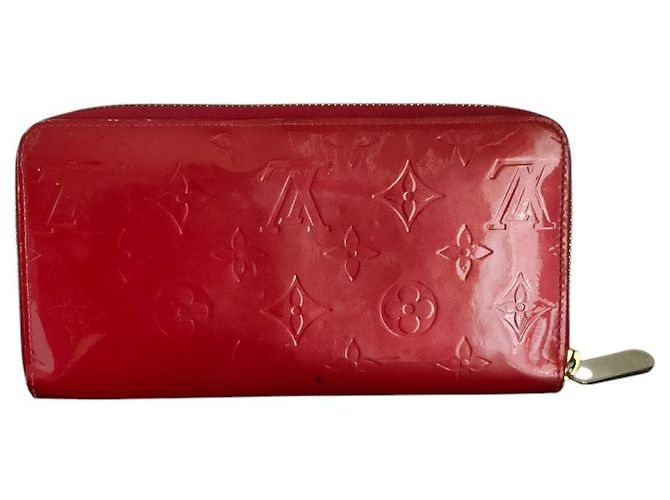 Louis Vuitton Zippy Geldbörse Vernis Lang Rot - vista 2