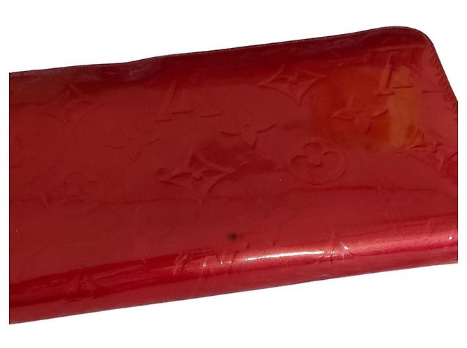 Louis Vuitton Zippy Geldbörse Vernis Lang Rot - vista 3