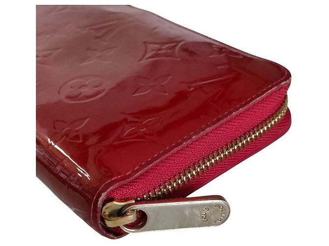 Louis Vuitton Zippy Geldbörse Vernis Lang Rot - vista 4